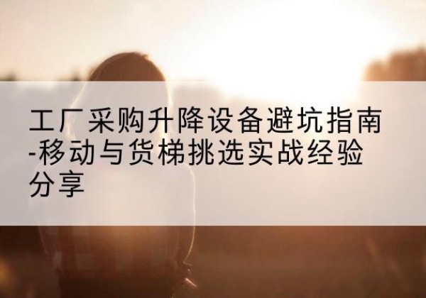 威县移动式升降机怎么选-工厂采购升降设备避坑指南-移动与货梯挑选实战经验分享